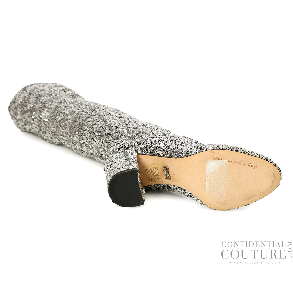 Silver Drop Sequin Boots EU 36 | US 6 | UK 3