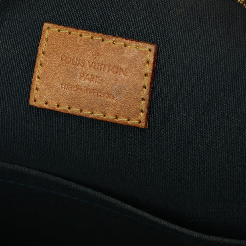 Green Patent Leather Monogram Alma MM Bag