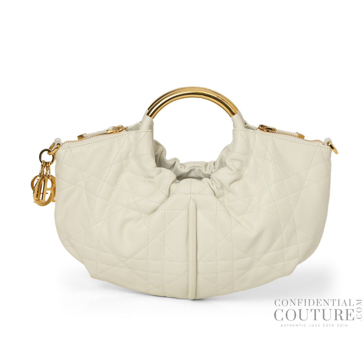 White Cannage Walk In Dior Bag