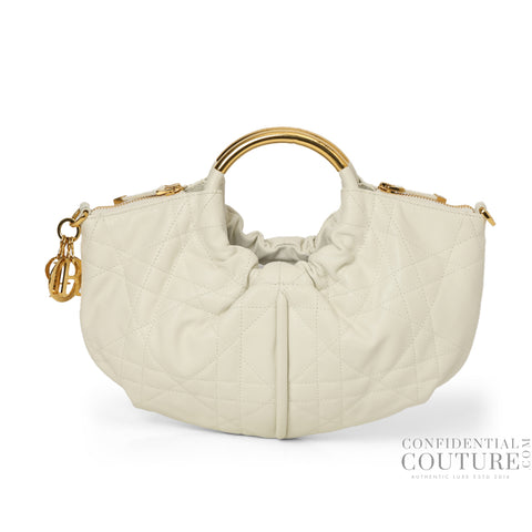 White Cannage Walk In Dior Bag
