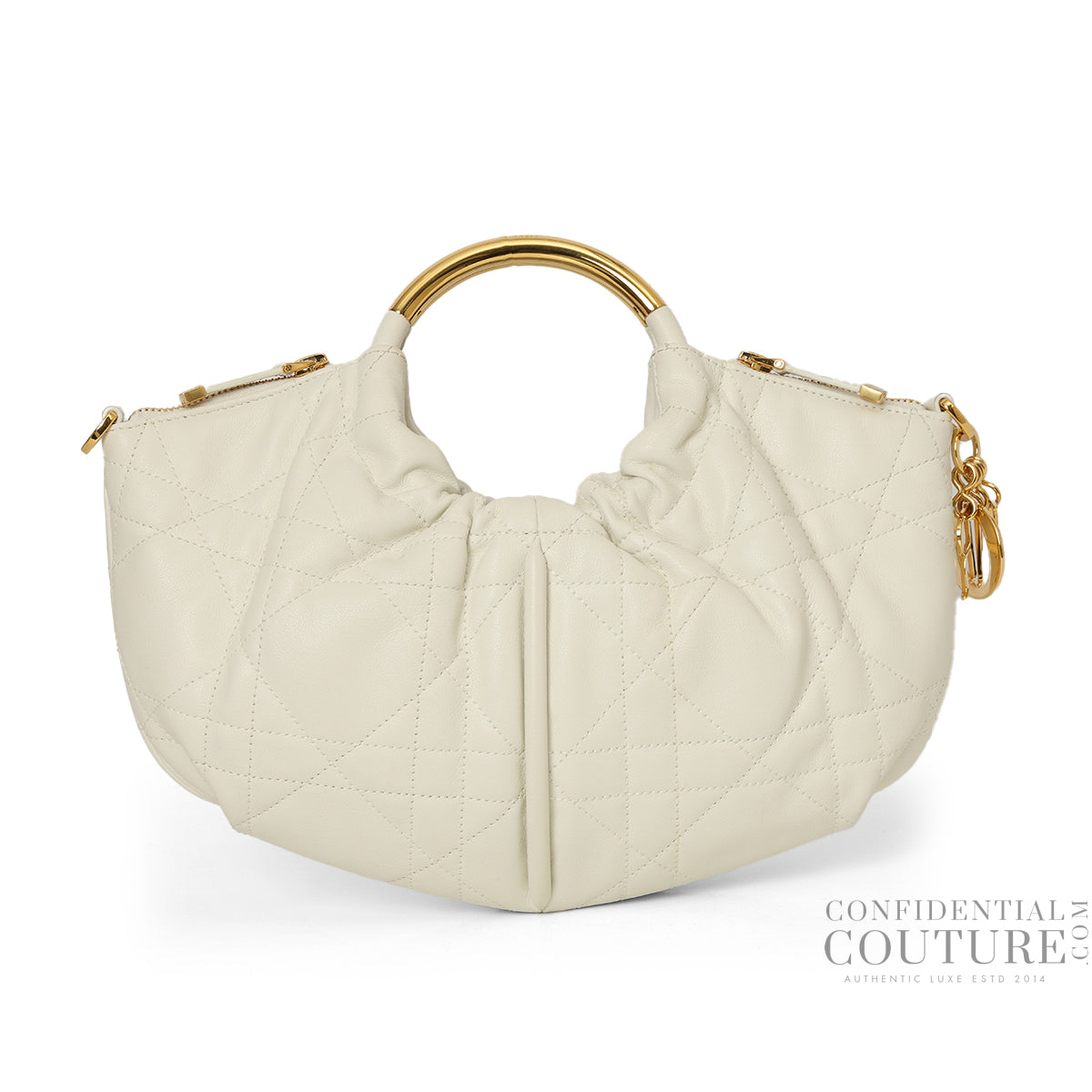 White Cannage Walk In Dior Bag