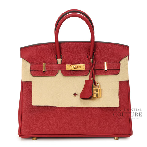 Rouge Grenat Togo Birkin 25 Gold Hardware, 2016