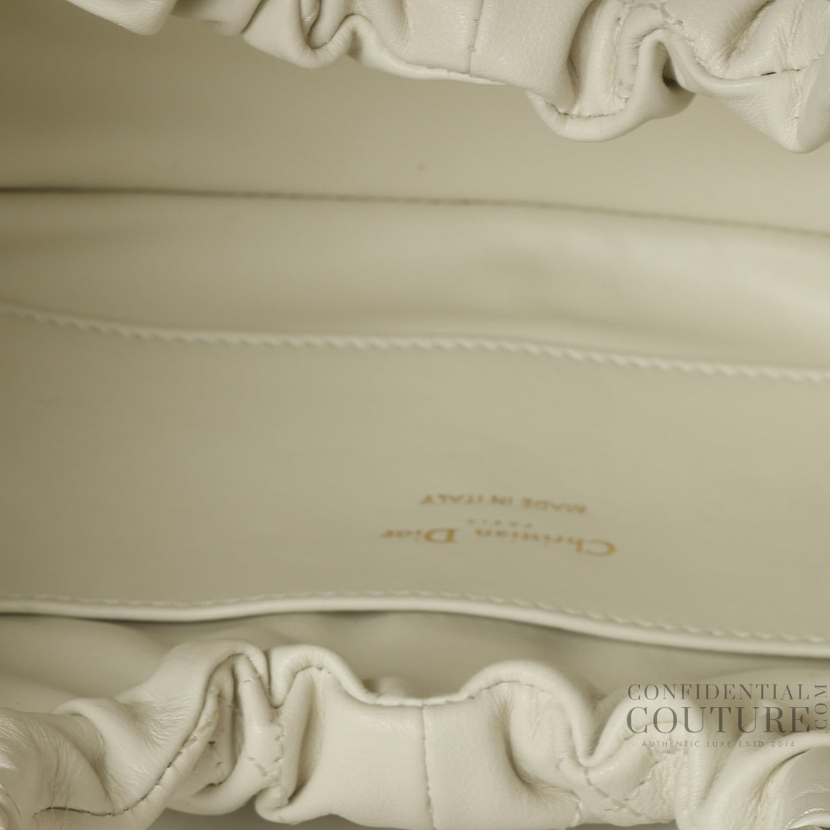 White Cannage Walk In Dior Bag