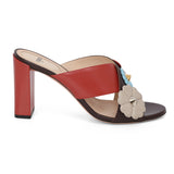 Multicolor Flowerland Slide Sandals- 40