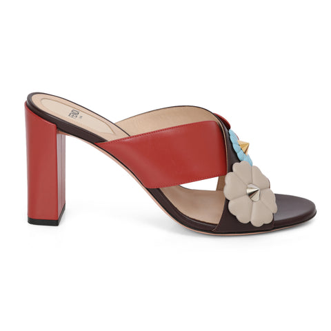 Multicolor Flowerland Slide Sandals- 40