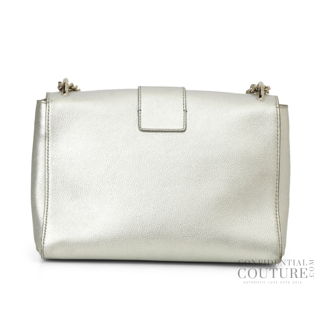 シンメーナービ Shop pre-loved Jimmy Choo Silver Marianne Shoulder Bag 100