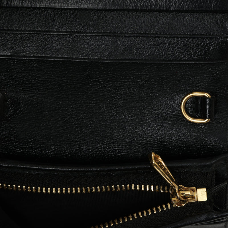 Rajah Black Card Case Web Accent Wallet One Size