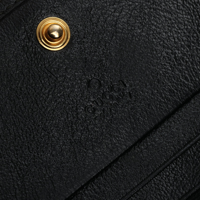 Rajah Black Card Case Web Accent Wallet One Size