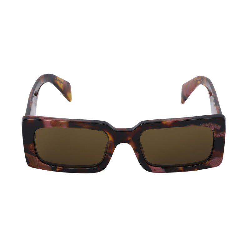 Prada Logo Plaque Rectangle-Frame SunglassesSPR A07 52O20 18N-01T 145 3N