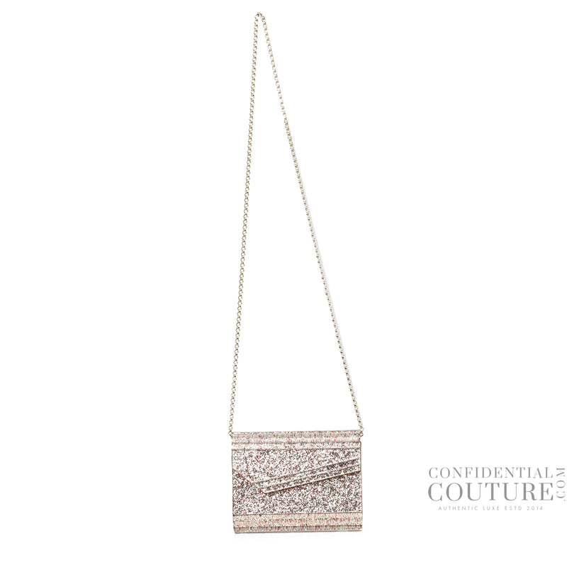 Second hand Jimmy Choo Silver & Pink Candy Clutch Bag