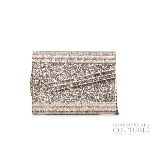 Silver & Pink Candy Clutch Bag