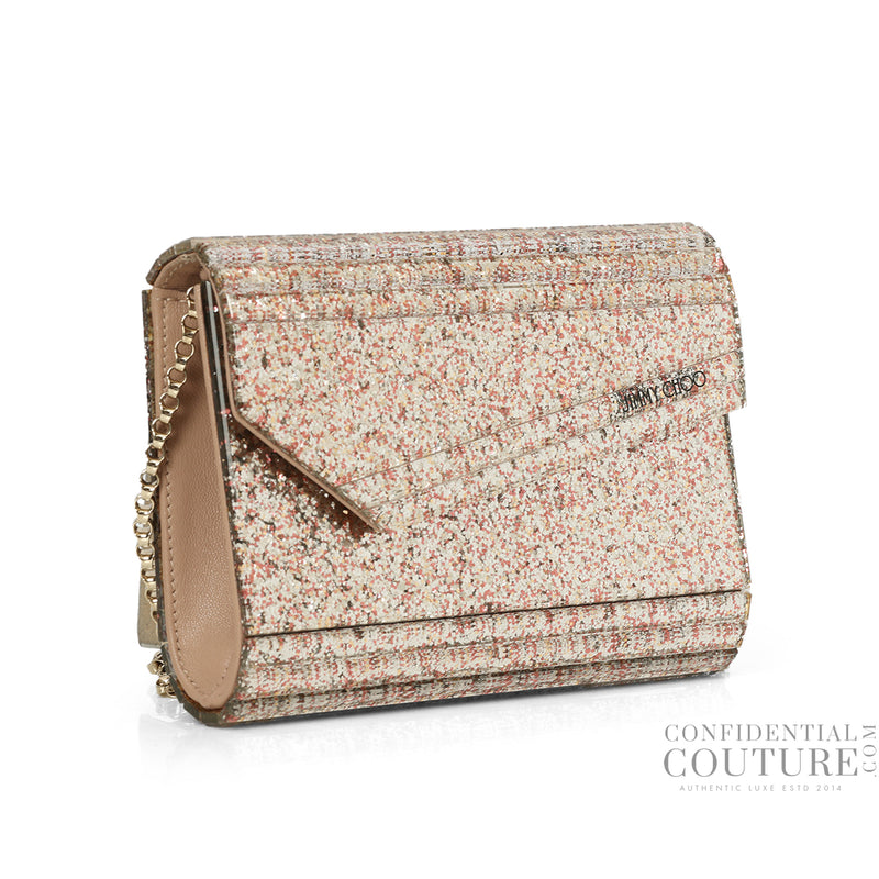 Pre owned Jimmy Choo Silver & Pink Candy Clutch Bag