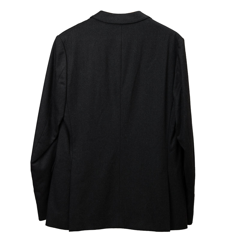 Dark Grey 100% Cotton Lana Blazer For Men- TG 50R