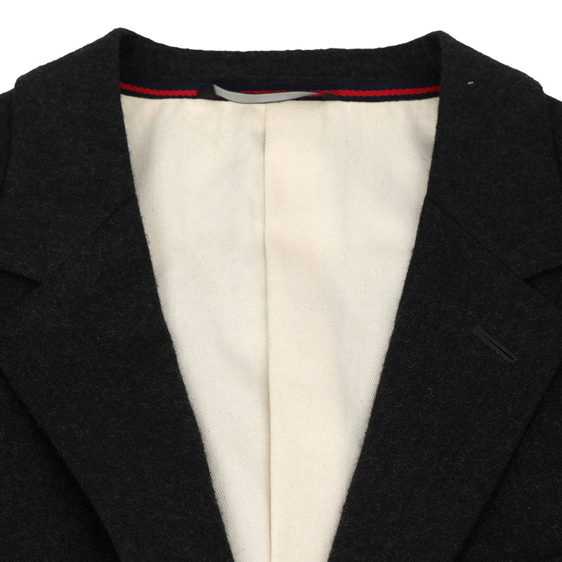 Dark Grey 100% Cotton Lana Blazer For Men- TG 50R