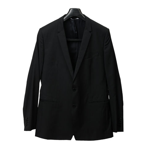 Black Stripe Two Piece Suit For Men- UK42