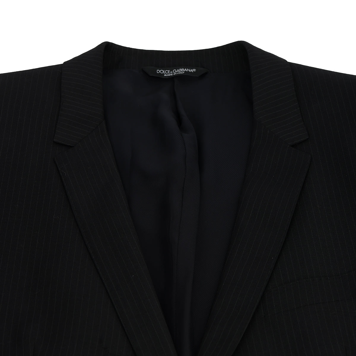 Black Stripe Two Piece Suit For Men- UK42
