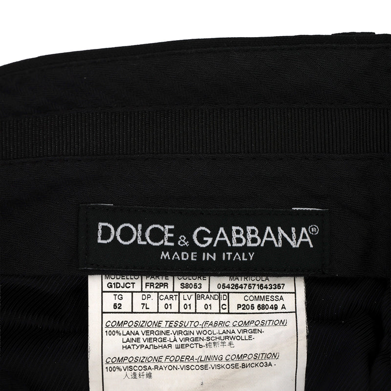 Pre loved dolce & gabbana black two piece suit for men price