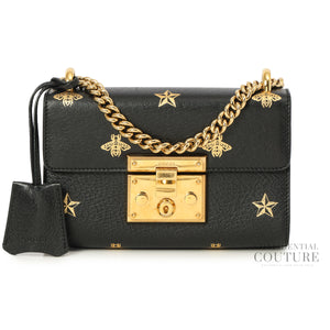Black Padlock Bee Star Small Shoulder Bag