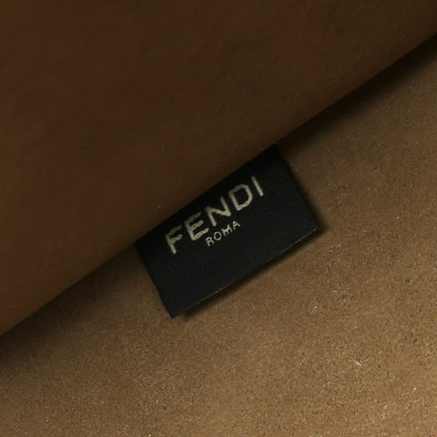 Sunshine Large Brown FF Jacquard Fabric Shopper