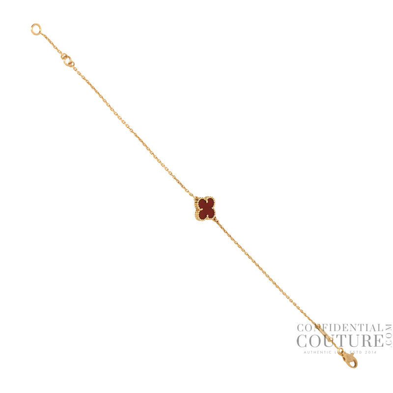 second hand Van Cleef & Arpels Sweet Alhambra Carnelian Bracelet