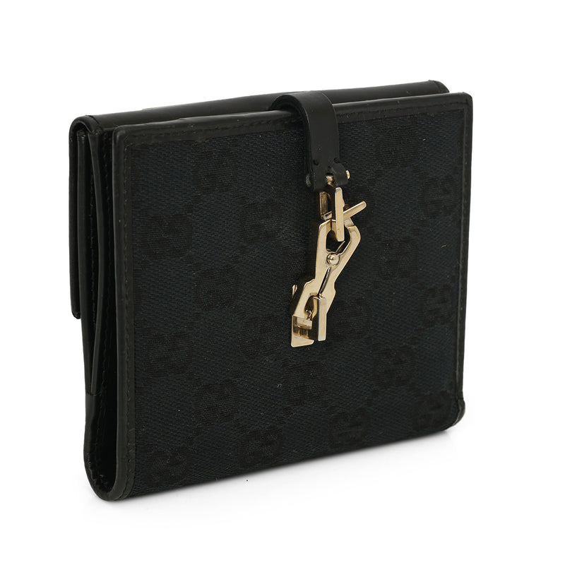 GG Canvas Jackie Compact Wallet