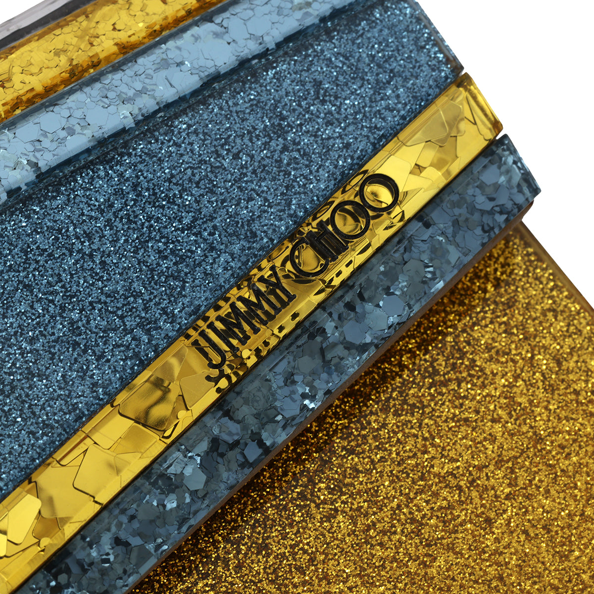 Blue And Gold Shimmer Candy Clutch One Size