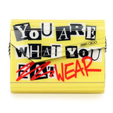 Yellow Graffiti Candy Clutch Bag One Size