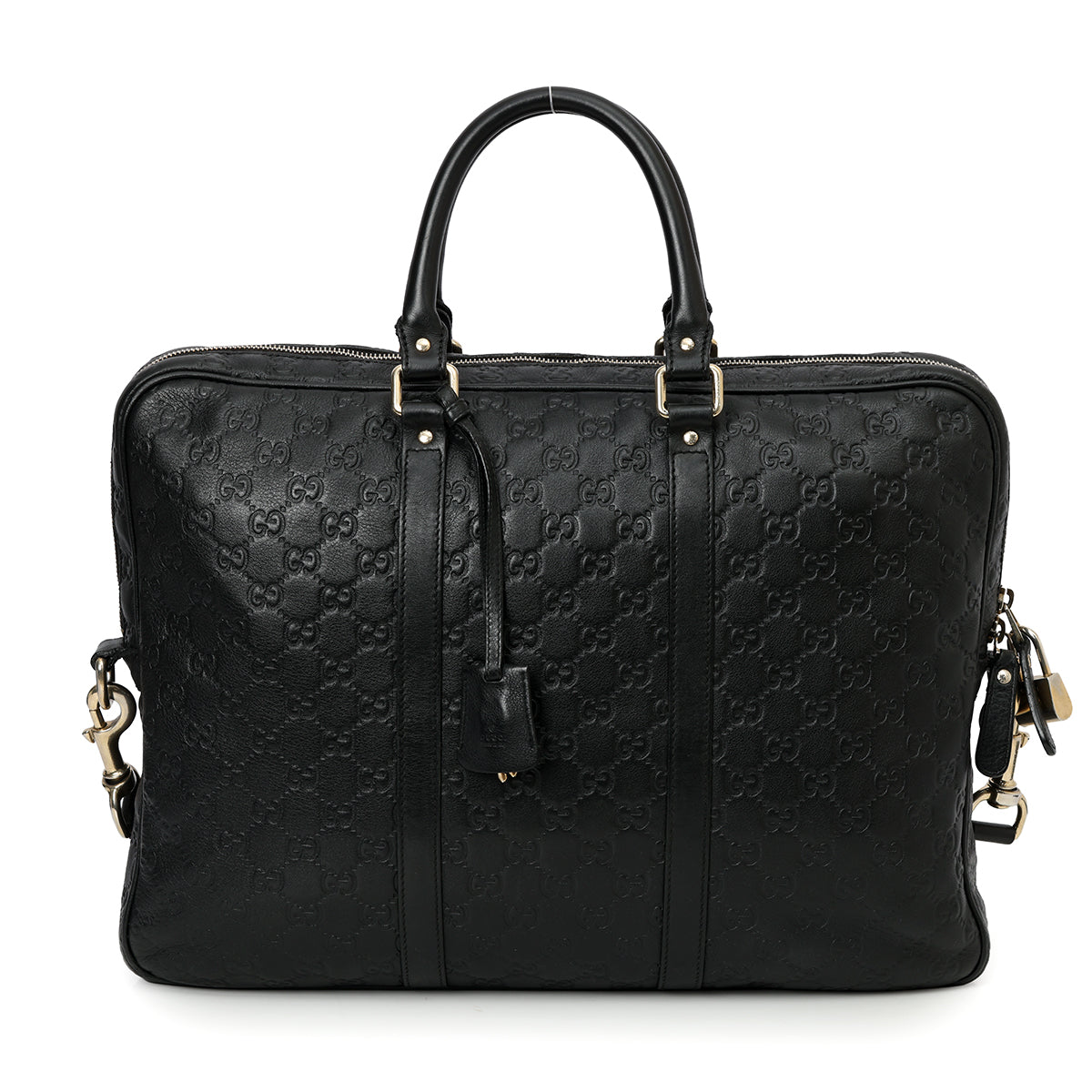 Black GG Signature Briefcase