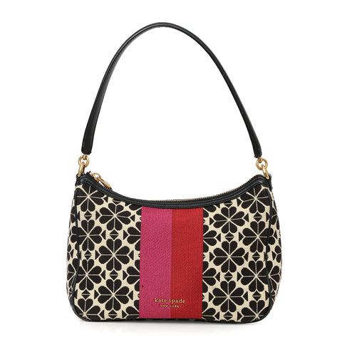 Flower Jacquard Stripe Sam Small Convertible Shoulder Bag