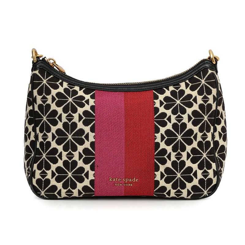 Flower Jacquard Stripe Sam Small Convertible Shoulder Bag