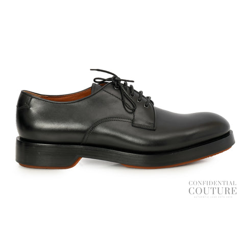 Derby Udine Black Leather Shoes Size UK 11 , US 12
