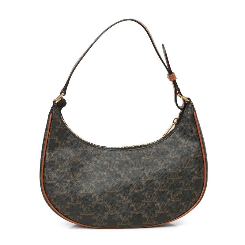 Medium Ava Bag In Triomphe Canvas And Calfskin