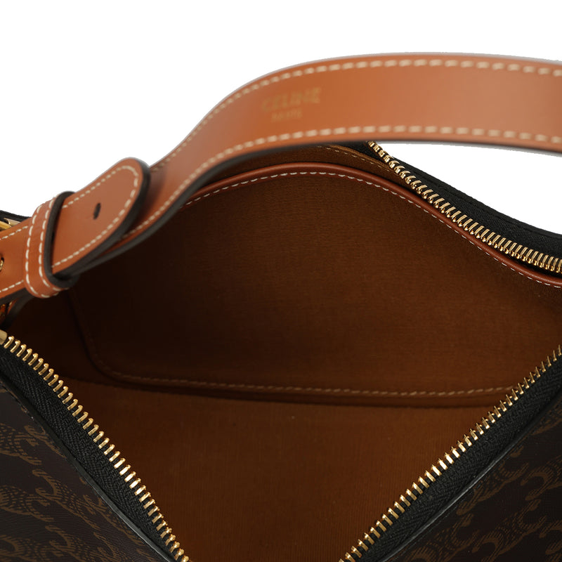 Medium Ava Bag In Triomphe Canvas And Calfskin