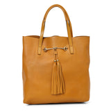 Horsebit Yellow Leather