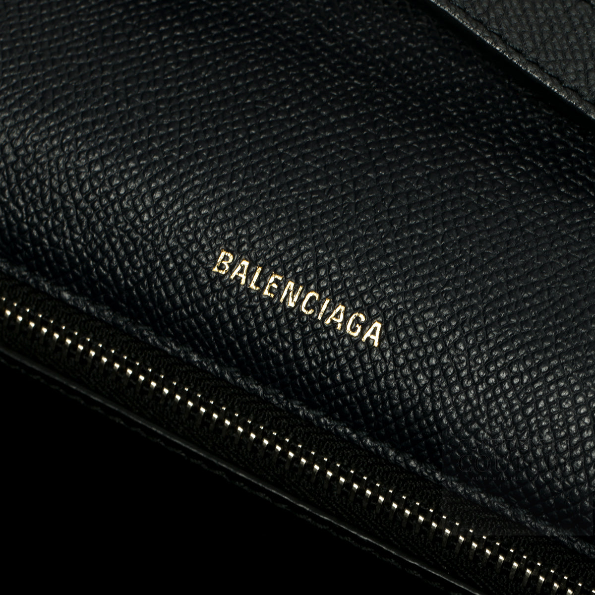 Black Grained Leather Ville Day S Crossbody Flap Bag