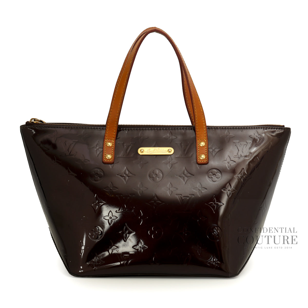 Shop Pre-Owned Louis Vuitton Vernis Bellevue PM – Confidential Couture