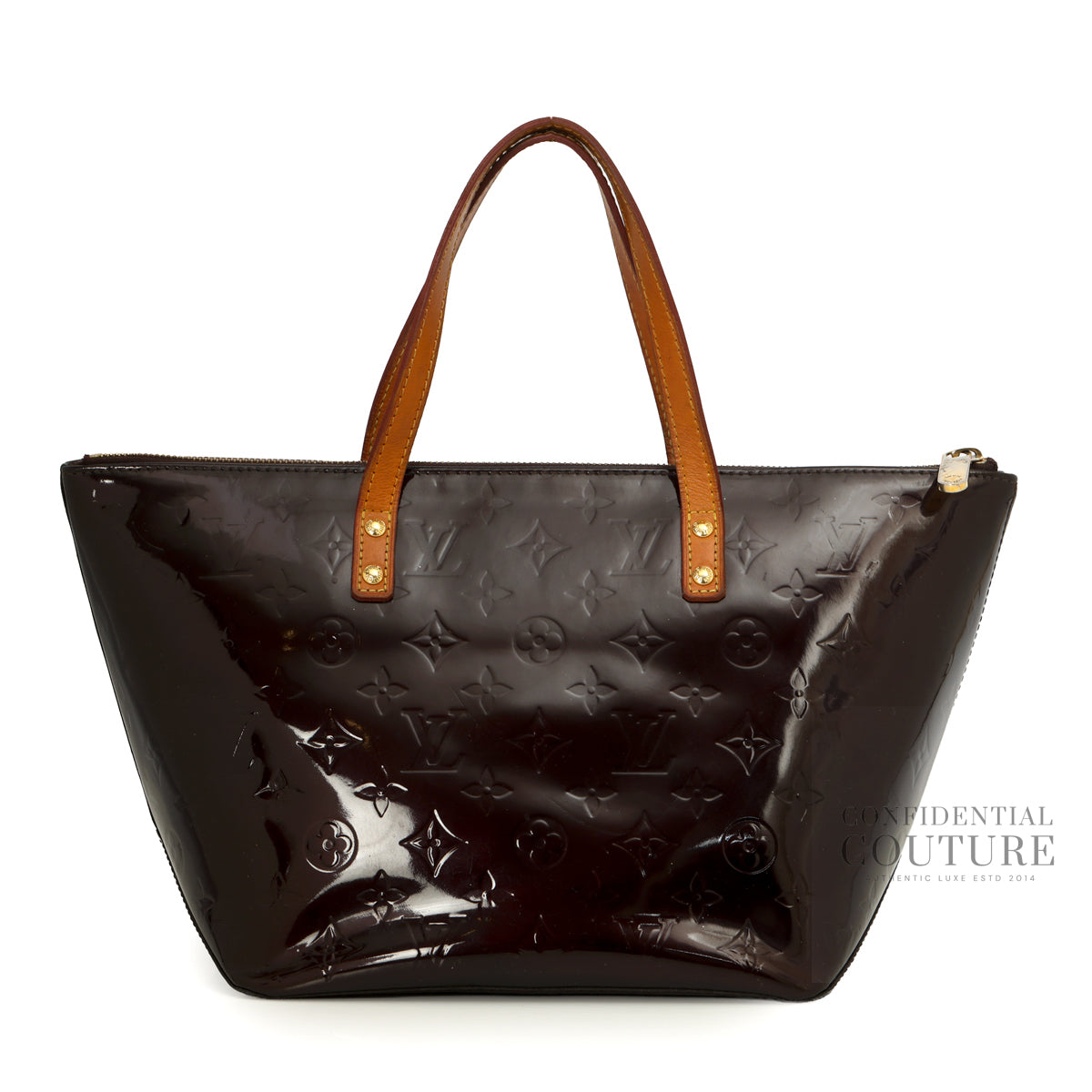 Amarante Monogram Vernis Bellevue PM Bag