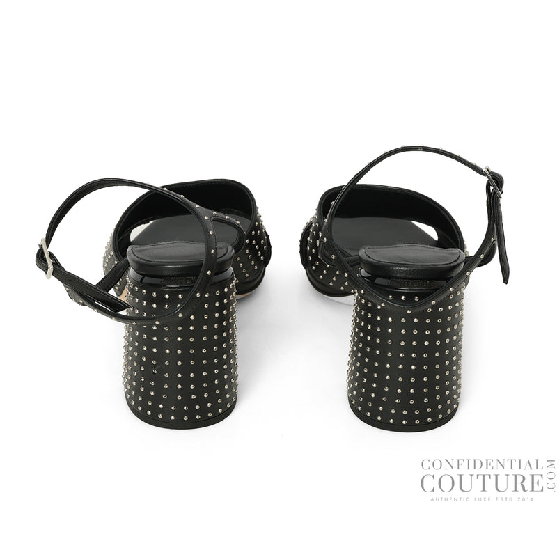 Ellison 85MM Studded Leather Sandals - Size 39