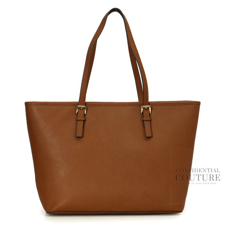 Women Michael Kors Tan Quinn Large Top Zip Tote Bag