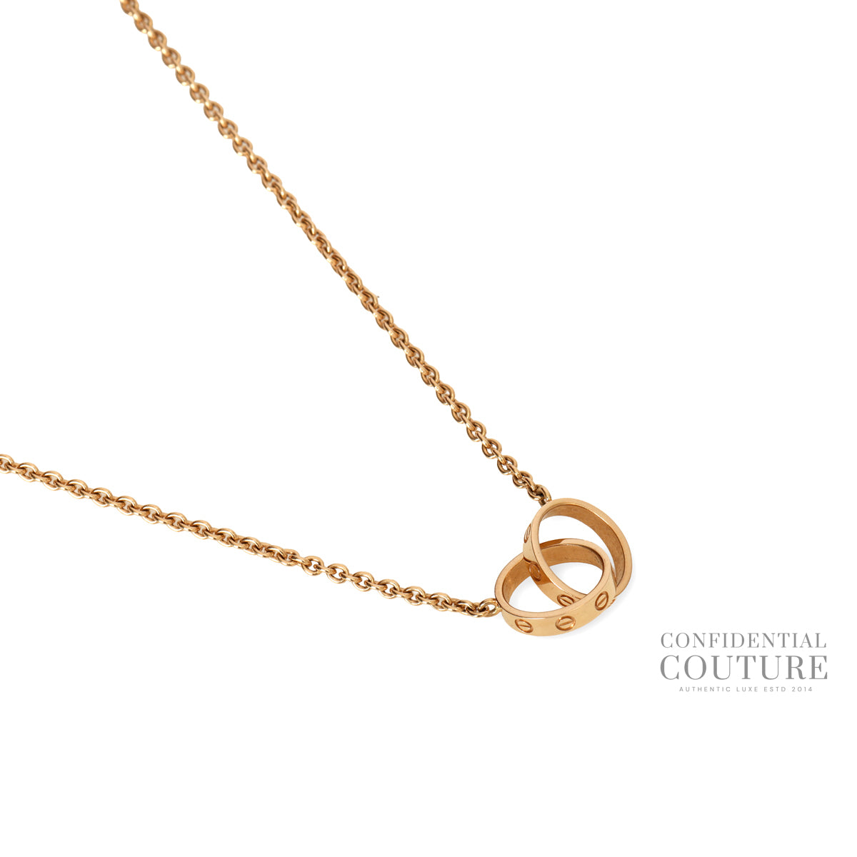 18K Rose Gold LOVE Pendant | One Size
