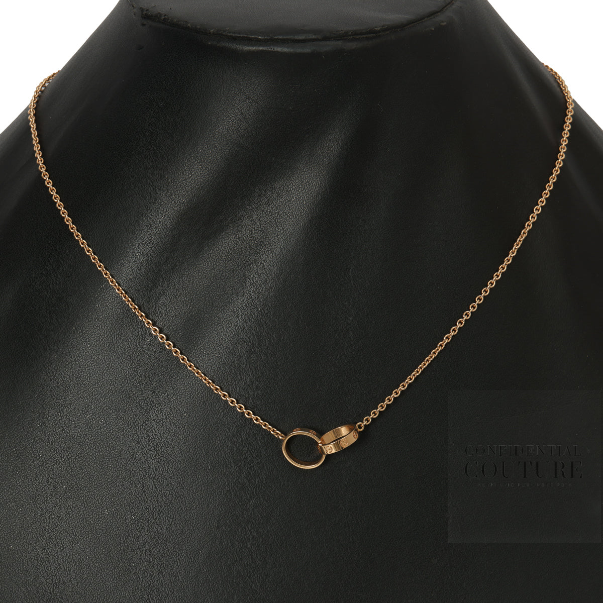 18K Rose Gold LOVE Pendant | One Size