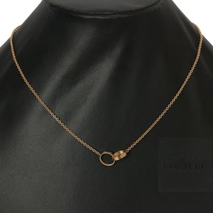 18K Rose Gold LOVE Pendant | One Size