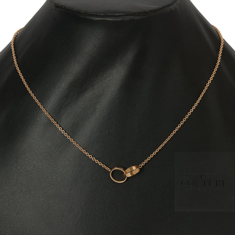 18K Rose Gold LOVE Pendant | One Size