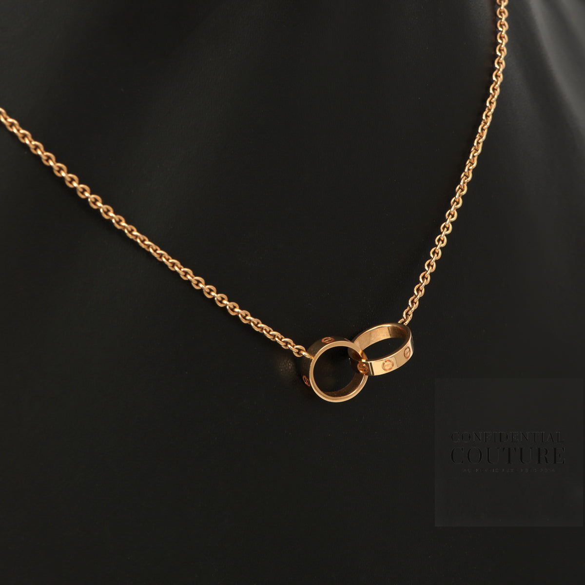 18K Rose Gold LOVE Pendant | One Size