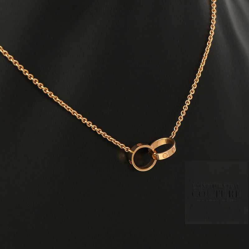 18K Rose Gold LOVE Pendant | One Size