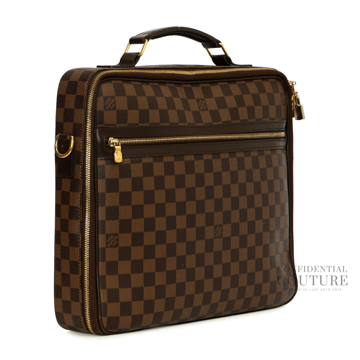Damier Ebene Canvas Porte Ordinateur Sabana Computer Case Bag