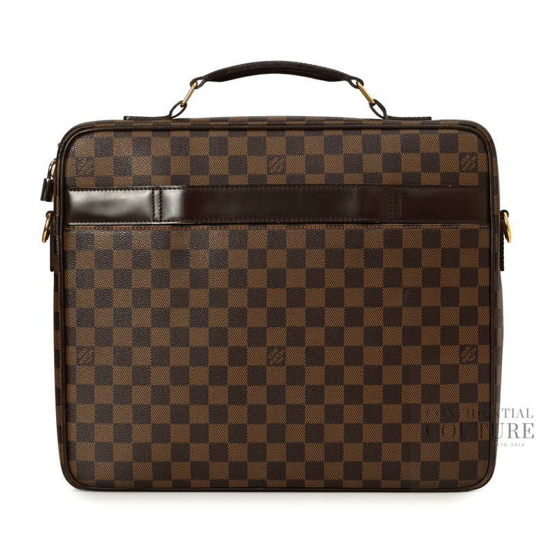 Damier Ebene Canvas Porte Ordinateur Sabana Computer Case Bag