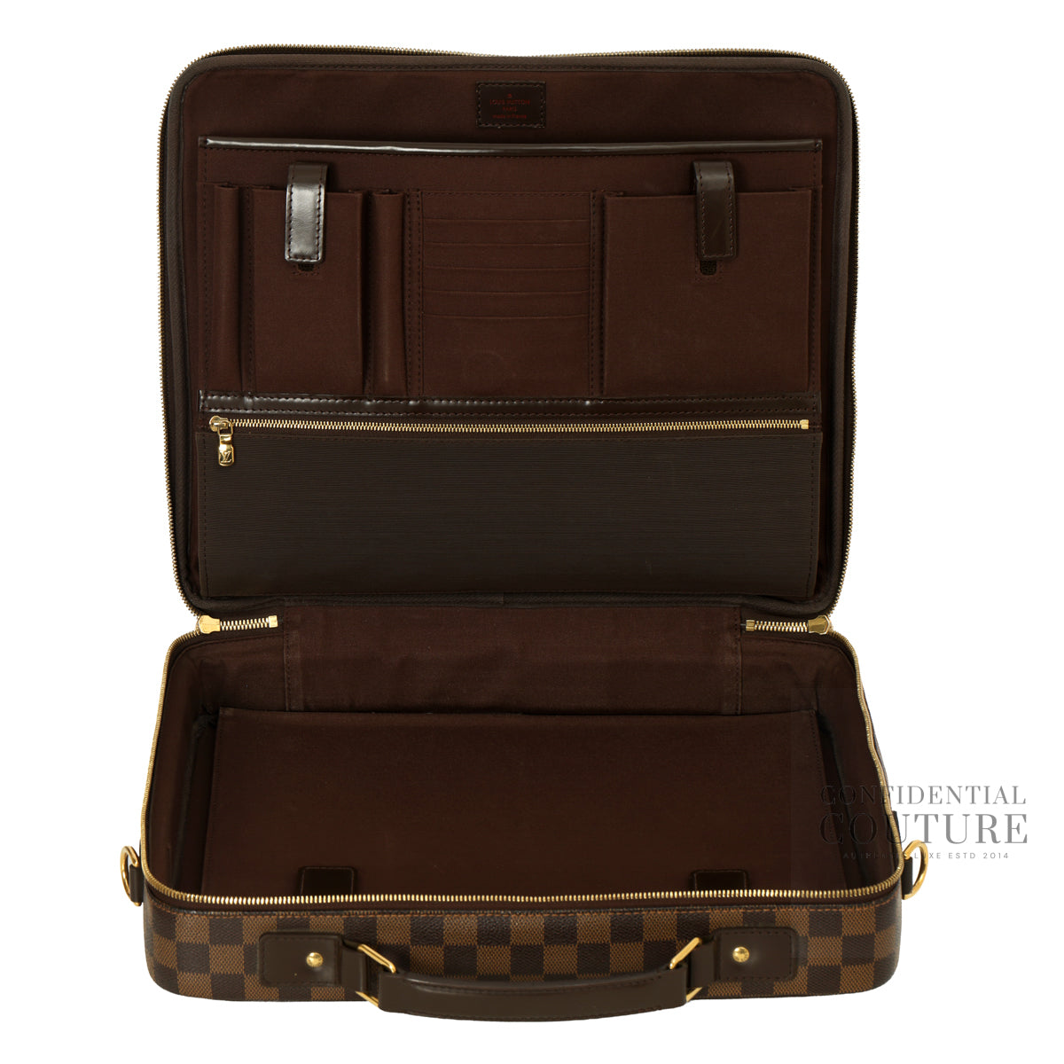 Damier Ebene Canvas Porte Ordinateur Sabana Computer Case Bag