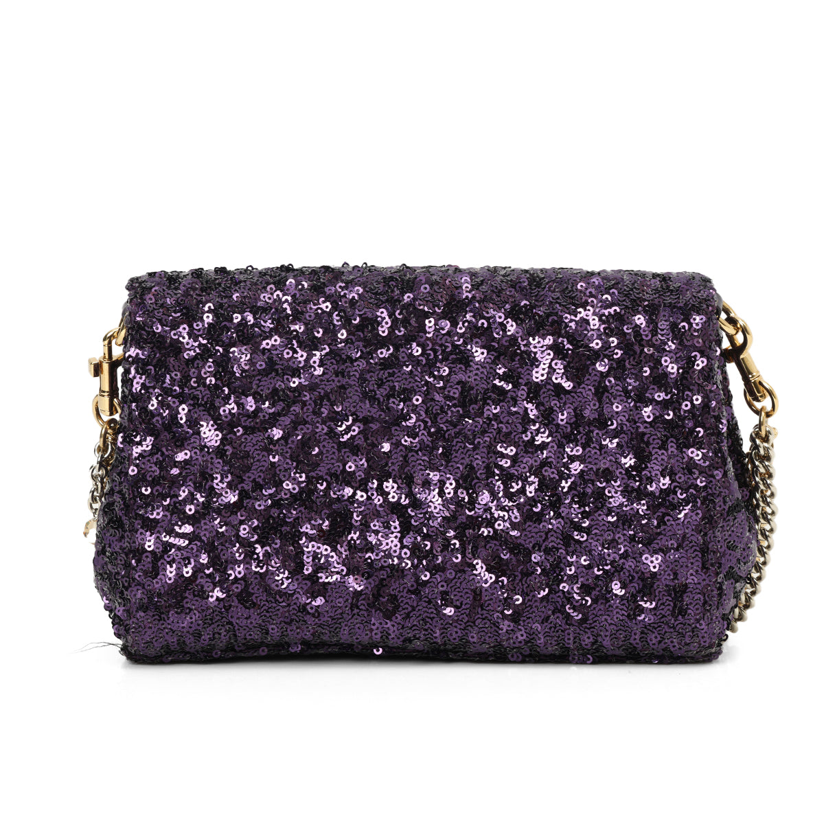 Anna Embellished Purple Shoulder Bag One Size