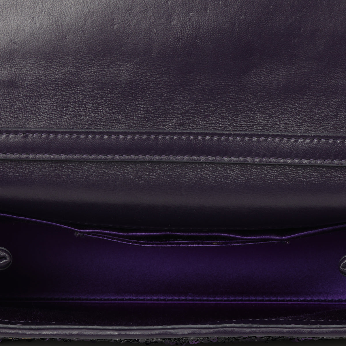 Anna Embellished Purple Shoulder Bag One Size